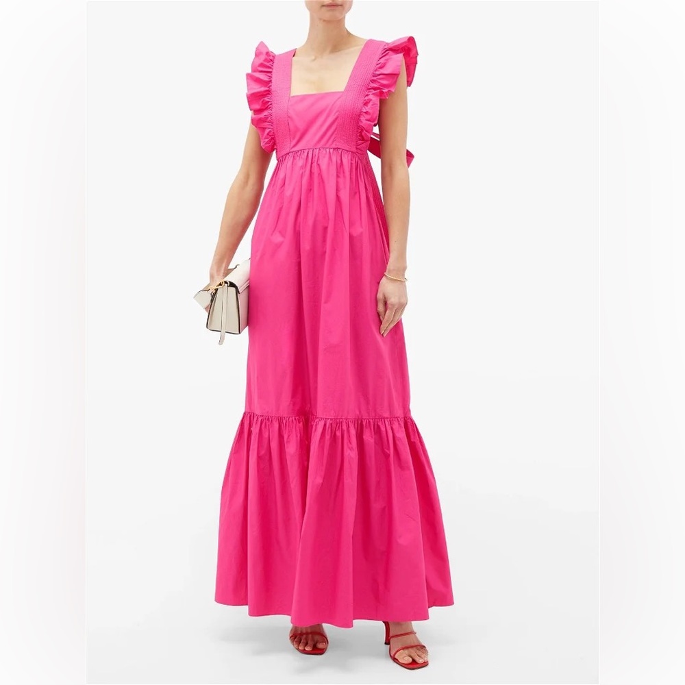 Self-Portrait Poplin Maxi Dress